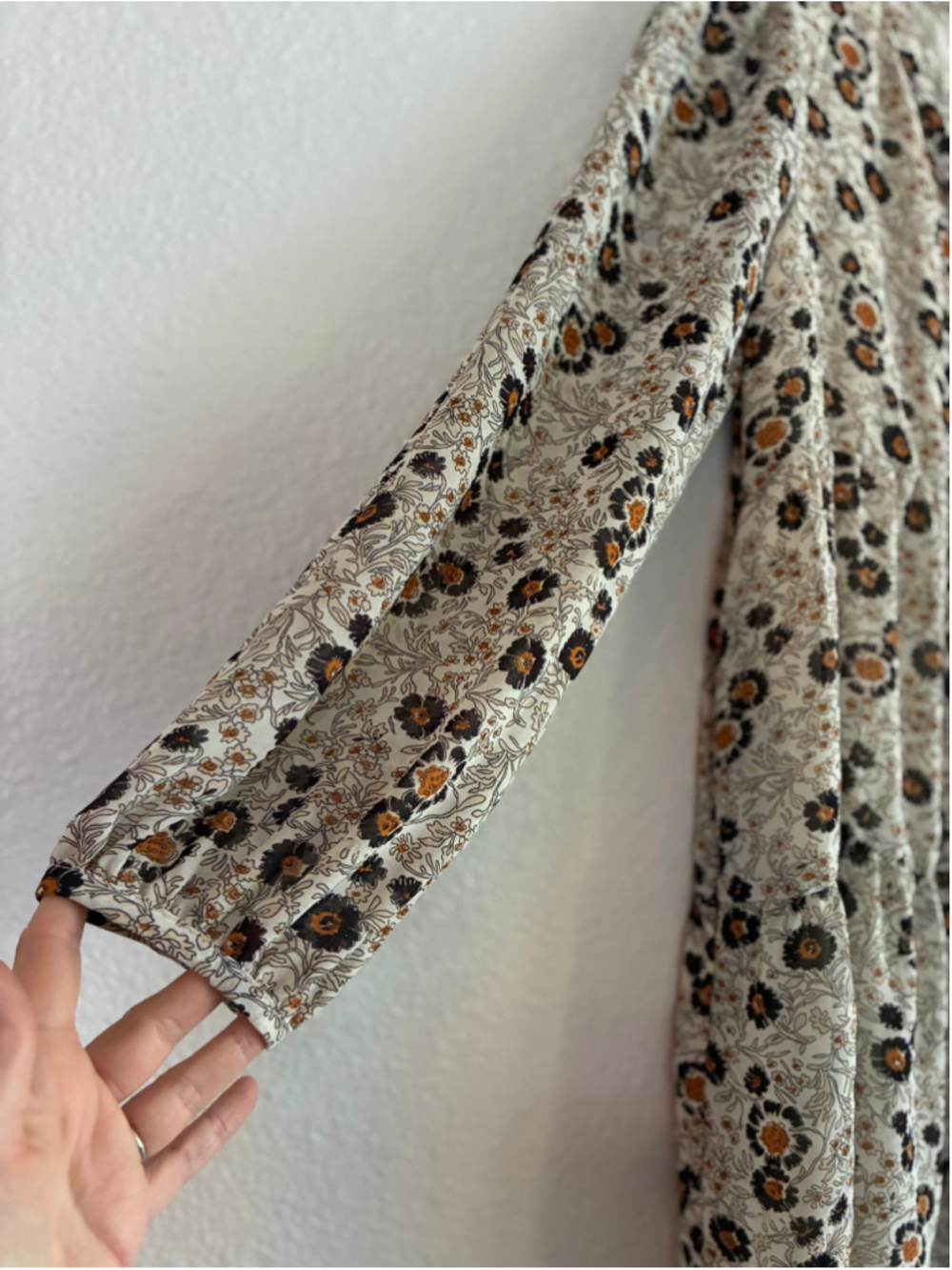 Melloday Floral Mini Dress | Size M | boho fall floral - Picture 4 of 8